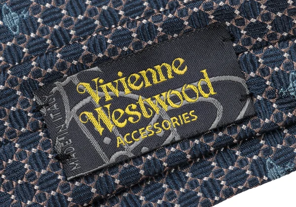 VivienneWestwood ACCESSORIES Geometric Orb Design Silk Tie K-175734_008