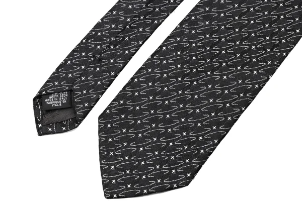VivienneWestwood ACCESSORIES Orb Silhouette Silk Tie K-175735_003