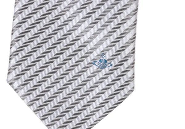 VivienneWestwood ACCESSORIES Orb Point Regimental Tie K-175738_004