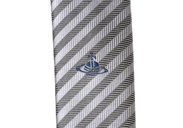 VivienneWestwood ACCESSORIES Orb Point Regimental Tie K-175738_007