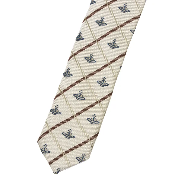 VivienneWestwood ACCESSORIES Orb Check Tie K-175743_004