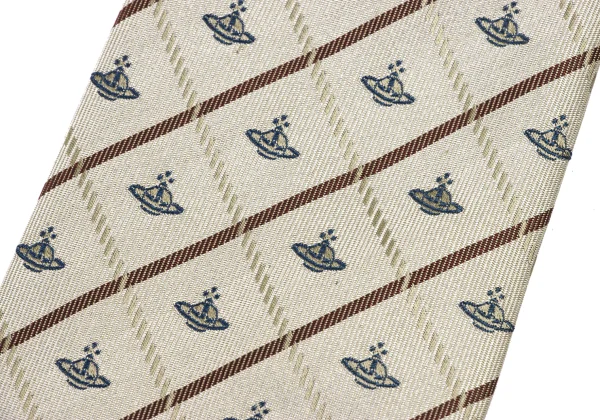 VivienneWestwood ACCESSORIES Orb Check Tie K-175743_005