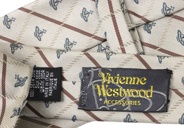 VivienneWestwood ACCESSORIES Orb Check Tie K-175743_007
