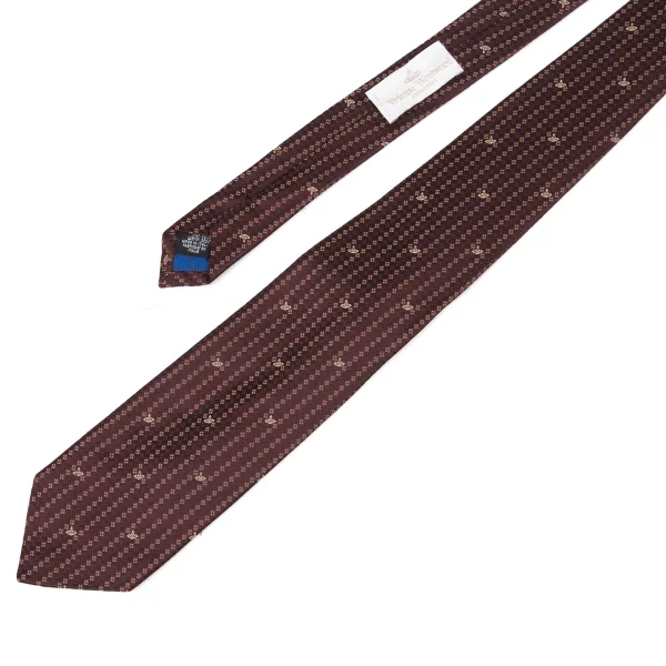 VivienneWestwood ACCESSORIES Orb Dot Stripe Tie K-175745_003