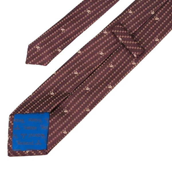VivienneWestwood ACCESSORIES Orb Dot Stripe Tie K-175745_005