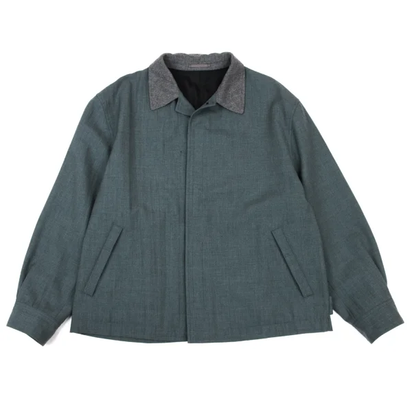 COMME des GARCONS HOMME PLUS Collar Switching Jacket Navy M K-175747_001