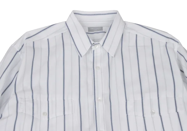 COMME des GARCONS HOMME Striped Flap Pocket Long Sleeve Shirt K-175749_002