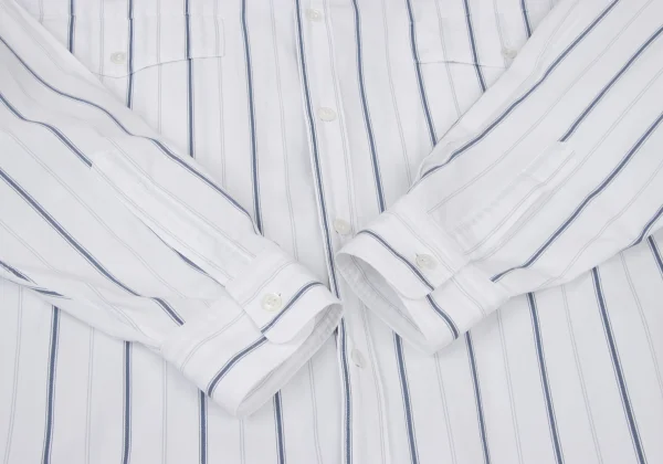 COMME des GARCONS HOMME Striped Flap Pocket Long Sleeve Shirt K-175749_007