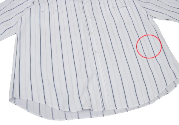 COMME des GARCONS HOMME Striped Flap Pocket Long Sleeve Shirt K-175749_011