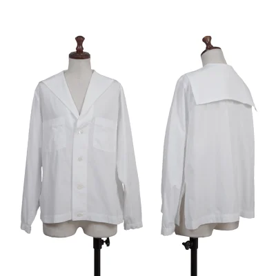 Y's Cotton Sailor Collar Blouse