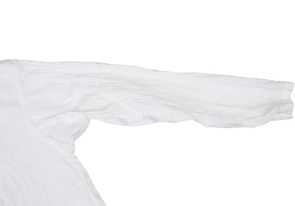 ISSEY MIYAKE HaaT Cotton Graphic Embroidered Stand Collar Blouse K-175753_006
