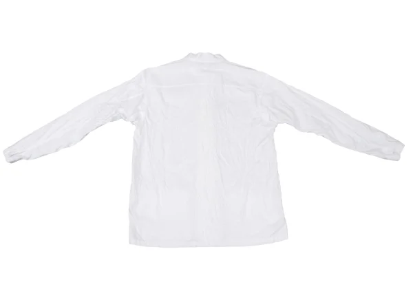 ISSEY MIYAKE HaaT Cotton Graphic Embroidered Stand Collar Blouse K-175753_013