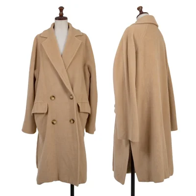 Max Mara Cashmere Blend Raglan Wool Coat