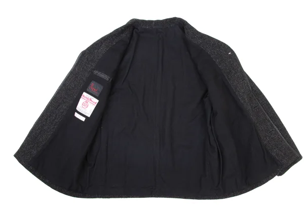 Papas Harris Tweed Leather Piping Jacket K-175755_010
