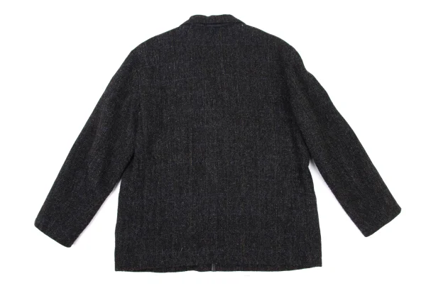 Papas Harris Tweed Leather Piping Jacket K-175755_011