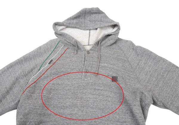 Papas Tricolor Piping Neck Button Hoodie K-175756_002