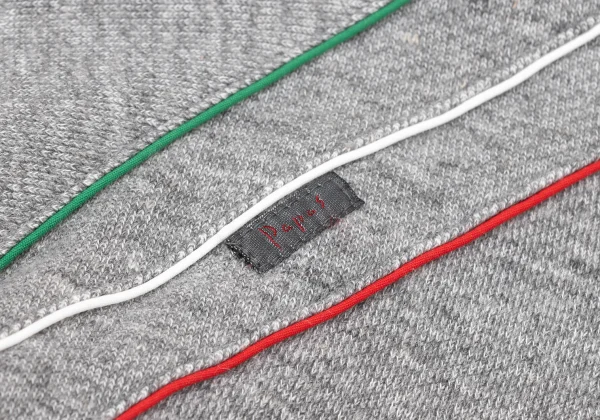 Papas Tricolor Piping Neck Button Hoodie K-175756_006