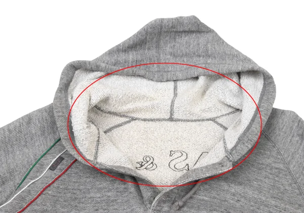 Papas Tricolor Piping Neck Button Hoodie K-175756_007