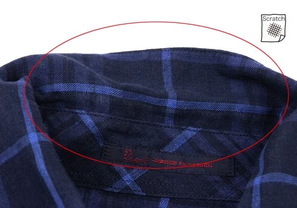 Papas Linen Button Down Check Shirt K-175757_007