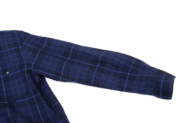 Papas Linen Button Down Check Shirt K-175757_008