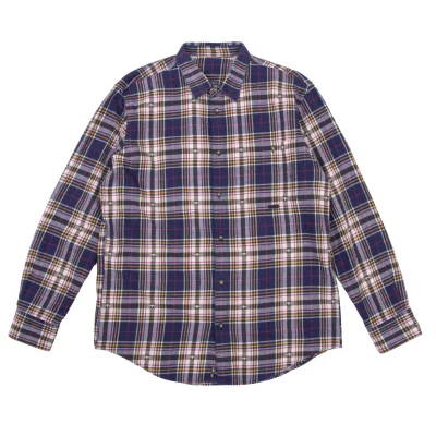 Papas Bird Patterned Flannel Check Shirt