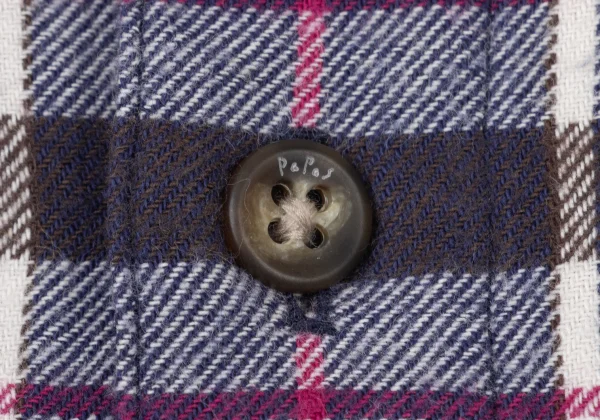 Papas Bird Patterned Flannel Check Shirt K-175758_005