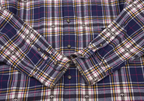 Papas Bird Patterned Flannel Check Shirt K-175758_009