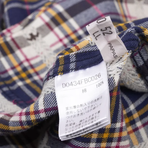 Papas Bird Patterned Flannel Check Shirt K-175758_018