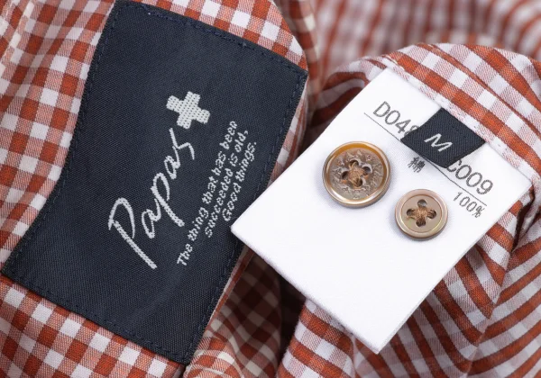 Papas+ Cotton Check Button Down Shirt K-175761_014