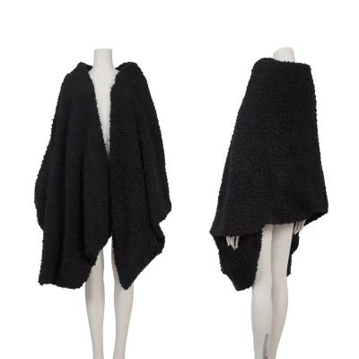 Yohji Yamamoto FEMME Acrylic Faux Fur Asymmetric Bolero