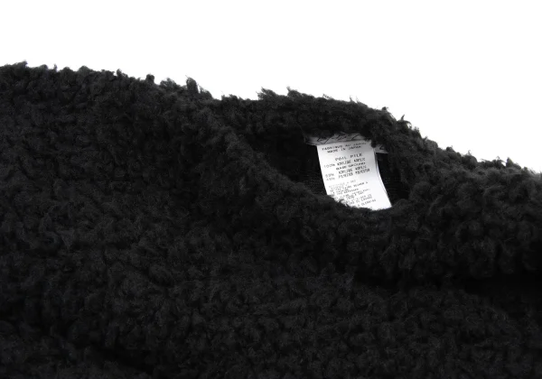 Yohji Yamamoto FEMME Acrylic Faux Fur Asymmetric Bolero K-175763_003