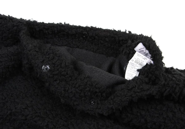 Yohji Yamamoto FEMME Acrylic Faux Fur Asymmetric Bolero K-175763_004