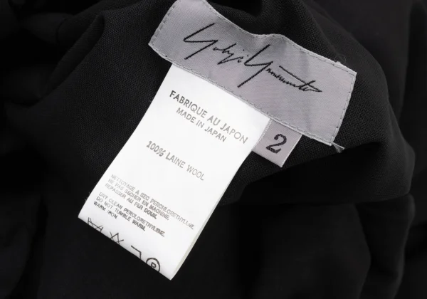Yohji Yamamoto FEMME Wool Strap Asymmetric Top K-175764_013