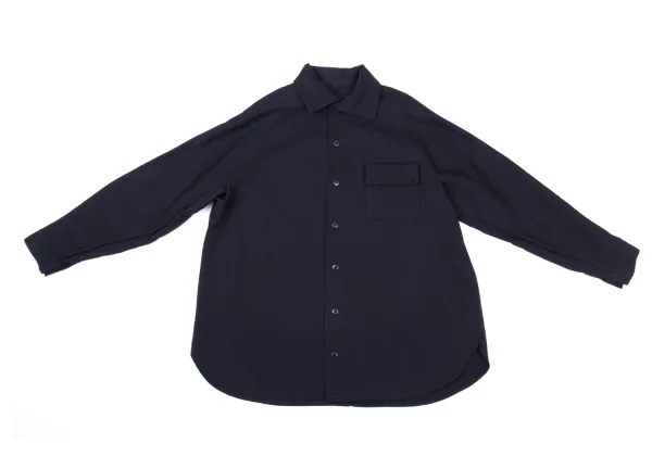 Y's Wool Gabardine Pocket Design Shirt Jacket K-175771_002