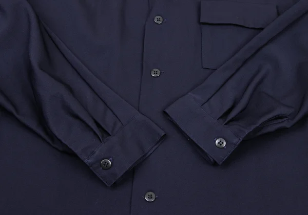 Y's Wool Gabardine Pocket Design Shirt Jacket K-175771_011