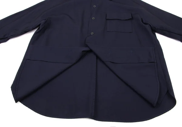 Y's Wool Gabardine Pocket Design Shirt Jacket K-175771_014