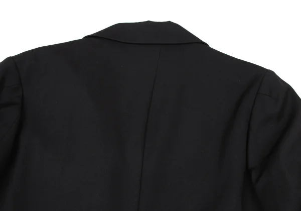 Yohji Yamamoto NOIR Wool Gabardine Asymmetry Seam Jacket K-175775_013