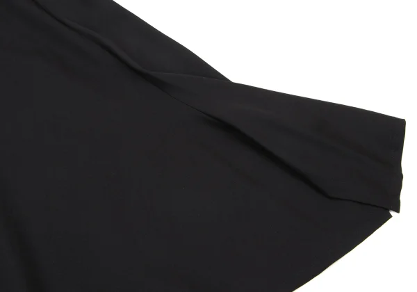 Yohji Yamamoto NOIR Wool Gabardine Wide Fishtail Skirt K-175776_009