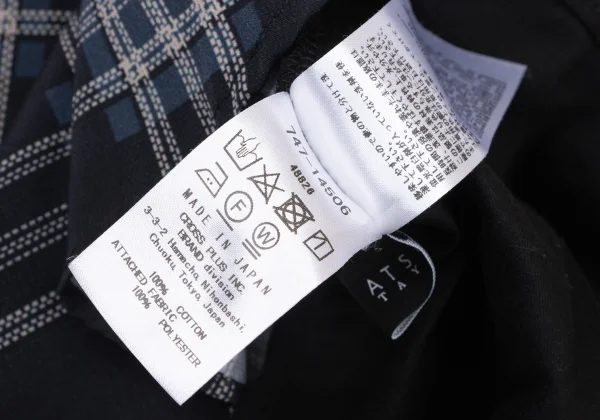 ATSURO TAYAMA Check Gather Dolman Top K-175782_010