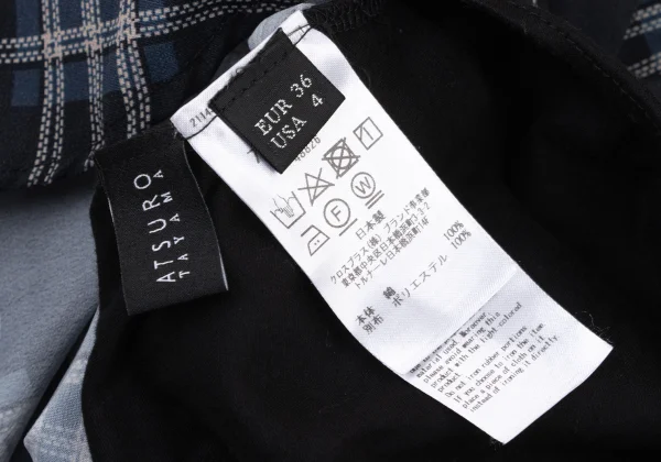 ATSURO TAYAMA Check Gather Dolman Top K-175782_011