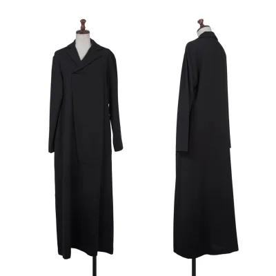 ALFASPIN Stretch Wool Asymmetry Neck Dress