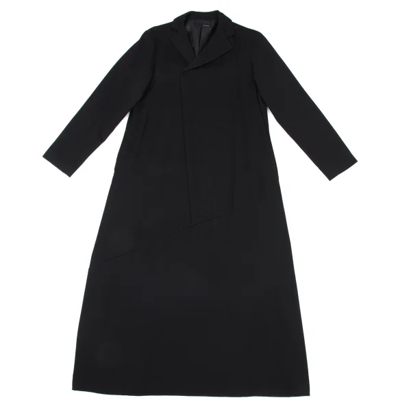 ALFASPIN Stretch Wool Asymmetry Neck Dress K-175783_002