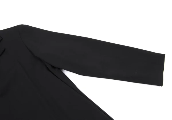 ALFASPIN Stretch Wool Asymmetry Neck Dress K-175783_006
