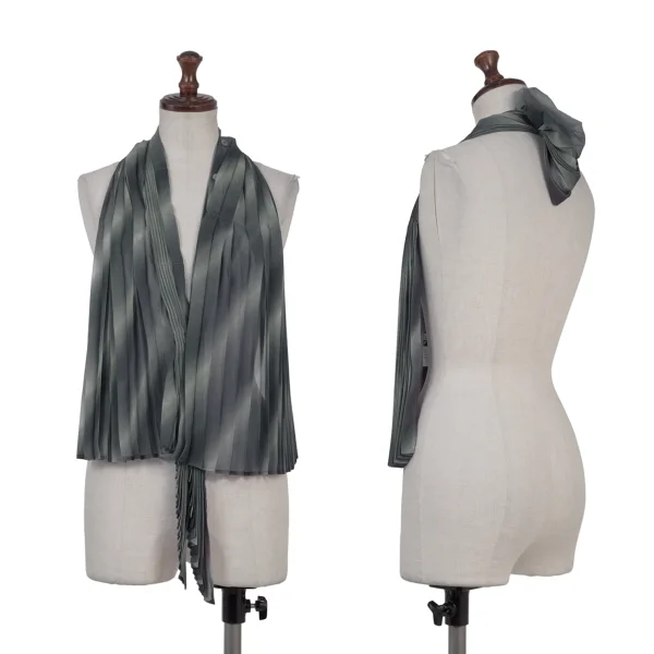 ISSEY MIYAKE FETE Pleats Gradation Vest Khaki Free K-175790_001