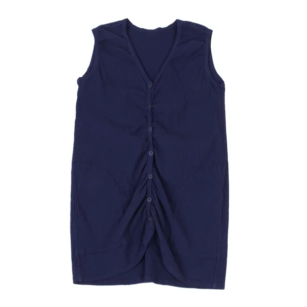 ISSEY MIYAKE me Dyed Cotton Wrinkle Pleats Vest K-175792_002