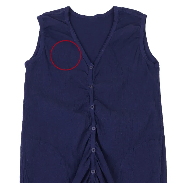 ISSEY MIYAKE me Dyed Cotton Wrinkle Pleats Vest K-175792_003