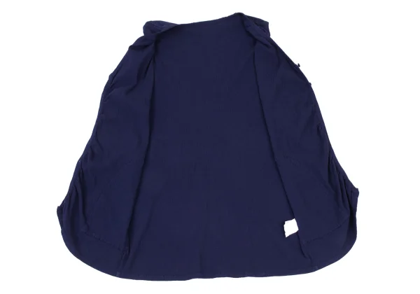 ISSEY MIYAKE me Dyed Cotton Wrinkle Pleats Vest K-175792_010