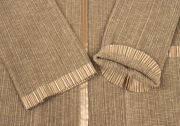ISSEY MIYAKE Sailor Collar Mesh Pleats Jacket K-175793_006