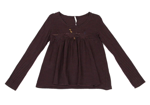 sunao kuwahara Star Patch Beads Stripe T Shirt K-175794_002