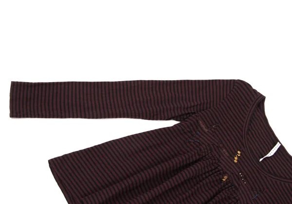 sunao kuwahara Star Patch Beads Stripe T Shirt K-175794_007